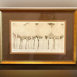 Blanche Desmond “FOREST” signed & numbered print, matted & framed